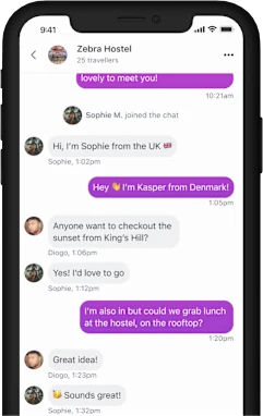 Liity hostelin chattiin